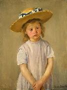 Mary Cassatt Child in a Straw Hat USA oil painting reproduction
